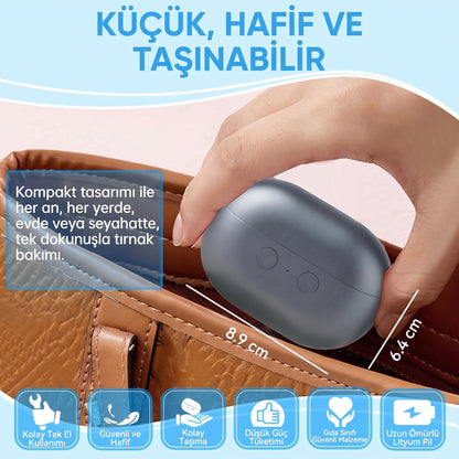 Bebekten Yetişkine Her Evde ve Her Çantada Bulunması Gereken 3’ü 1 Arada Tırnak Kesme ve Parlatma Cihazı